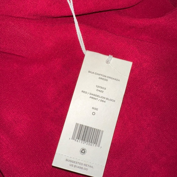 NEW Tory Burch Dandelion chiffon, silk organza gown, XS, GD1186 - Picture 8 of 14